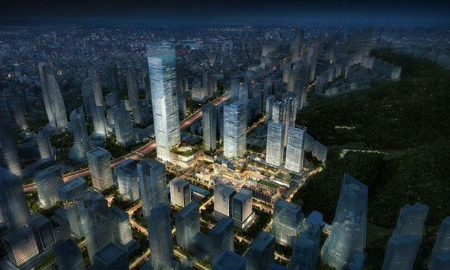 粤海城夜景图