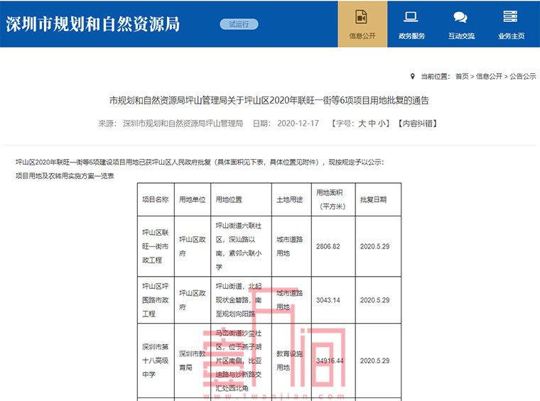 深圳第十八高级中学来了！坐标坪山燕子湖片区南侧