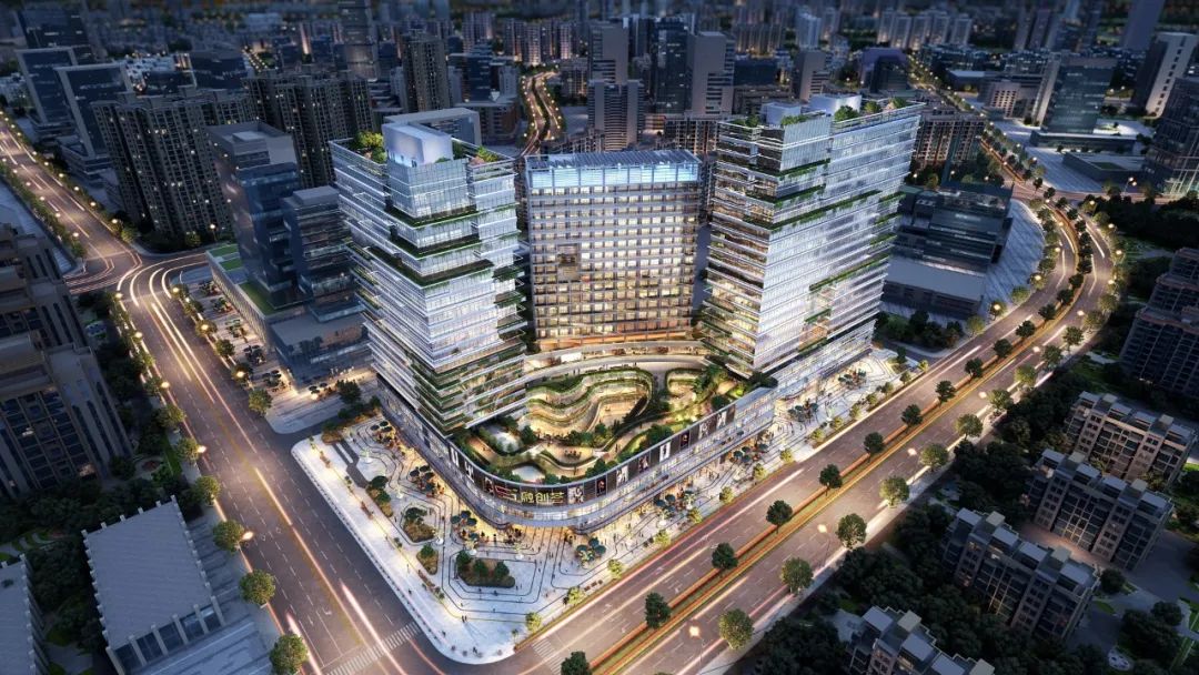 融创智汇大厦夜景效果图
