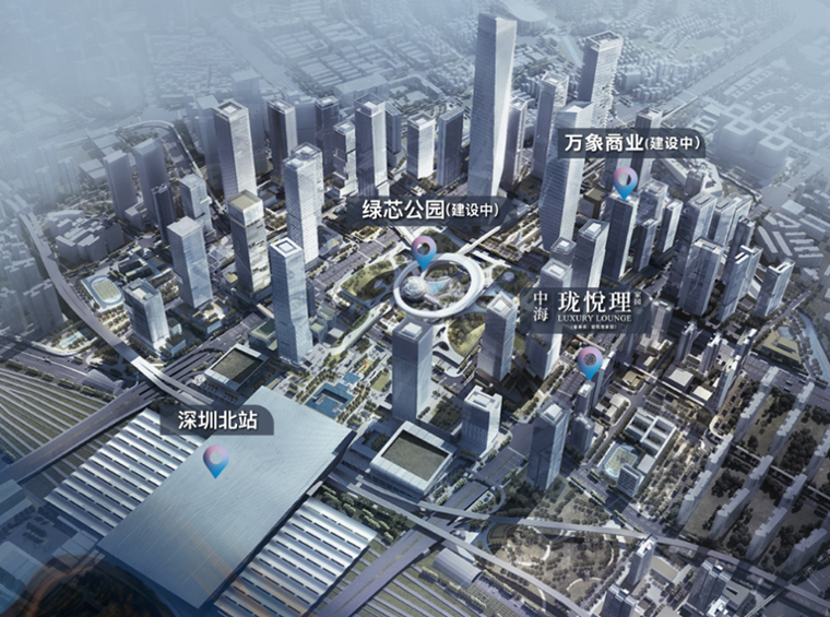 中海珑悦理—北站CBD新超核央企红盘，五一开放板房！