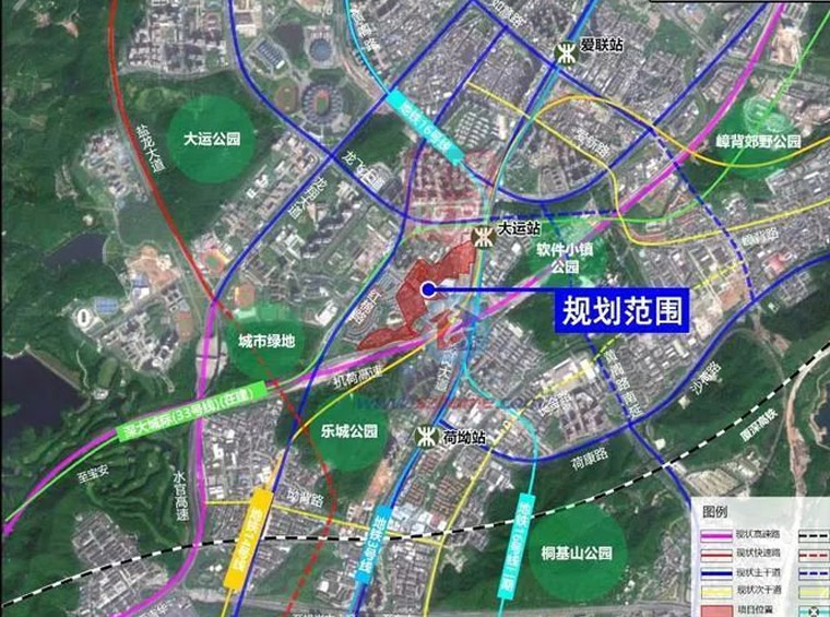 龙岗大运地铁旁旧改规划公示，配72班学校+36班高中