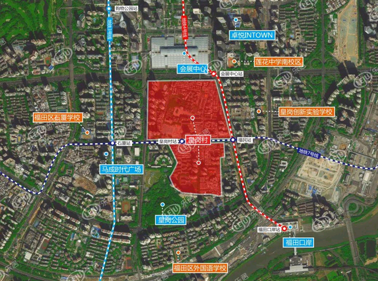 福田区皇岗村改造—深圳市价350亿壕村开工，建成后有望15万/㎡？